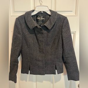 Vintage Adele Simpson gray jacket women’s Med 34”